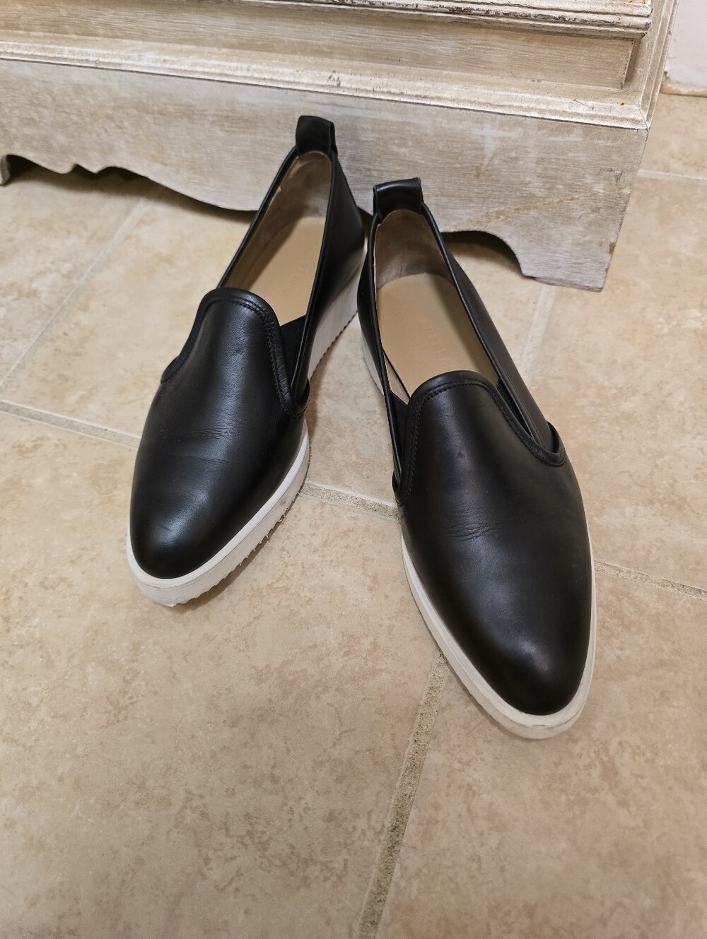 Everlane The Leather Street Black Shoe Size 6